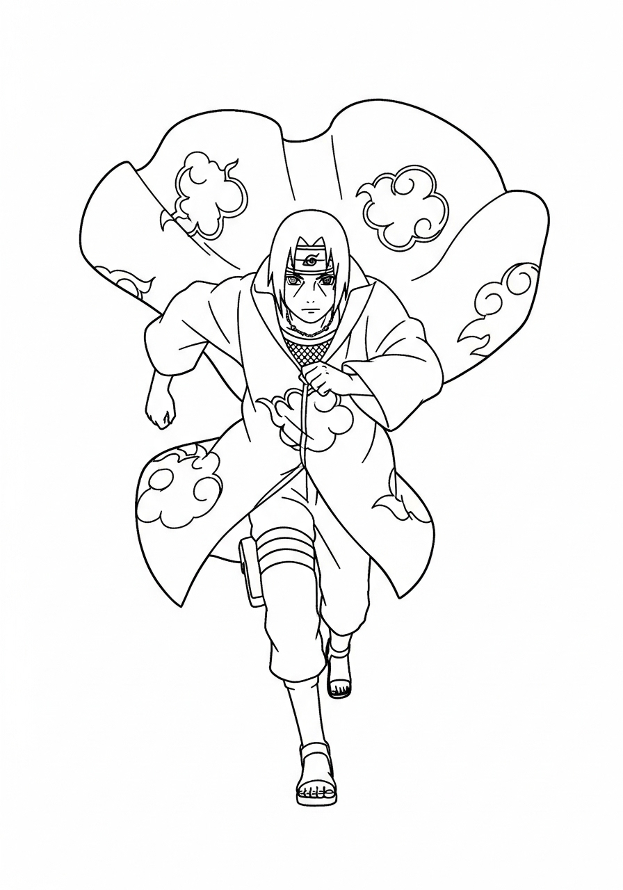 Itachi Uchiha Coloring Pages 14 Itachi Uchiha coloring pages for adults