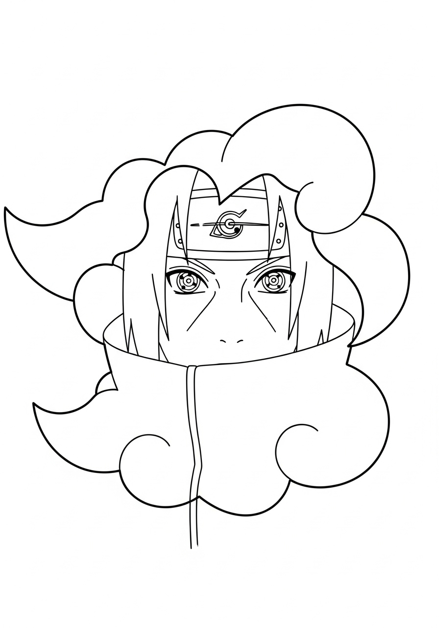 Itachi Uchiha Coloring Pages 17 Itachi Uchiha ornaments coloring pages