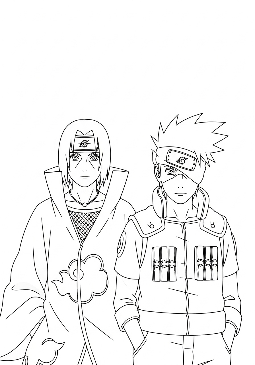 Itachi Uchiha Coloring Pages 19 Itachi Uchiha coloring pages
