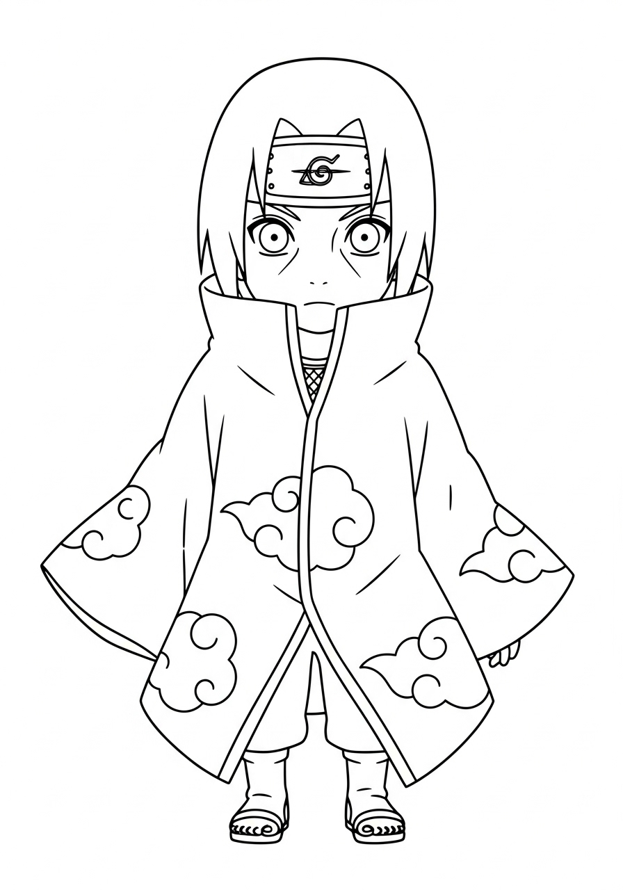 Itachi Uchiha Coloring Pages 21 free coloring Itachi Uchiha pages