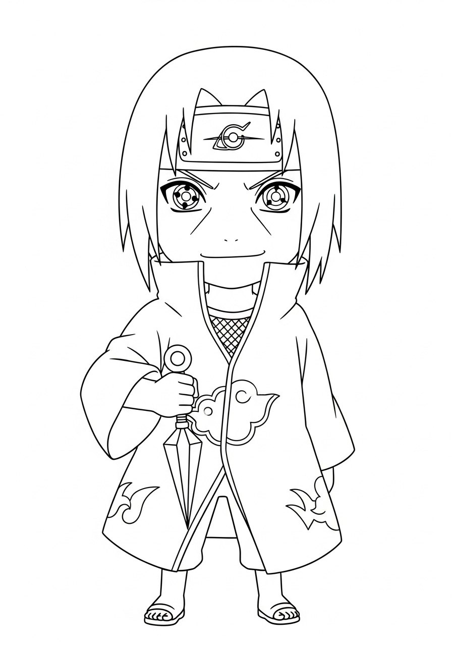 Itachi Uchiha Coloring Pages 6 Itachi Uchiha coloring pages printable