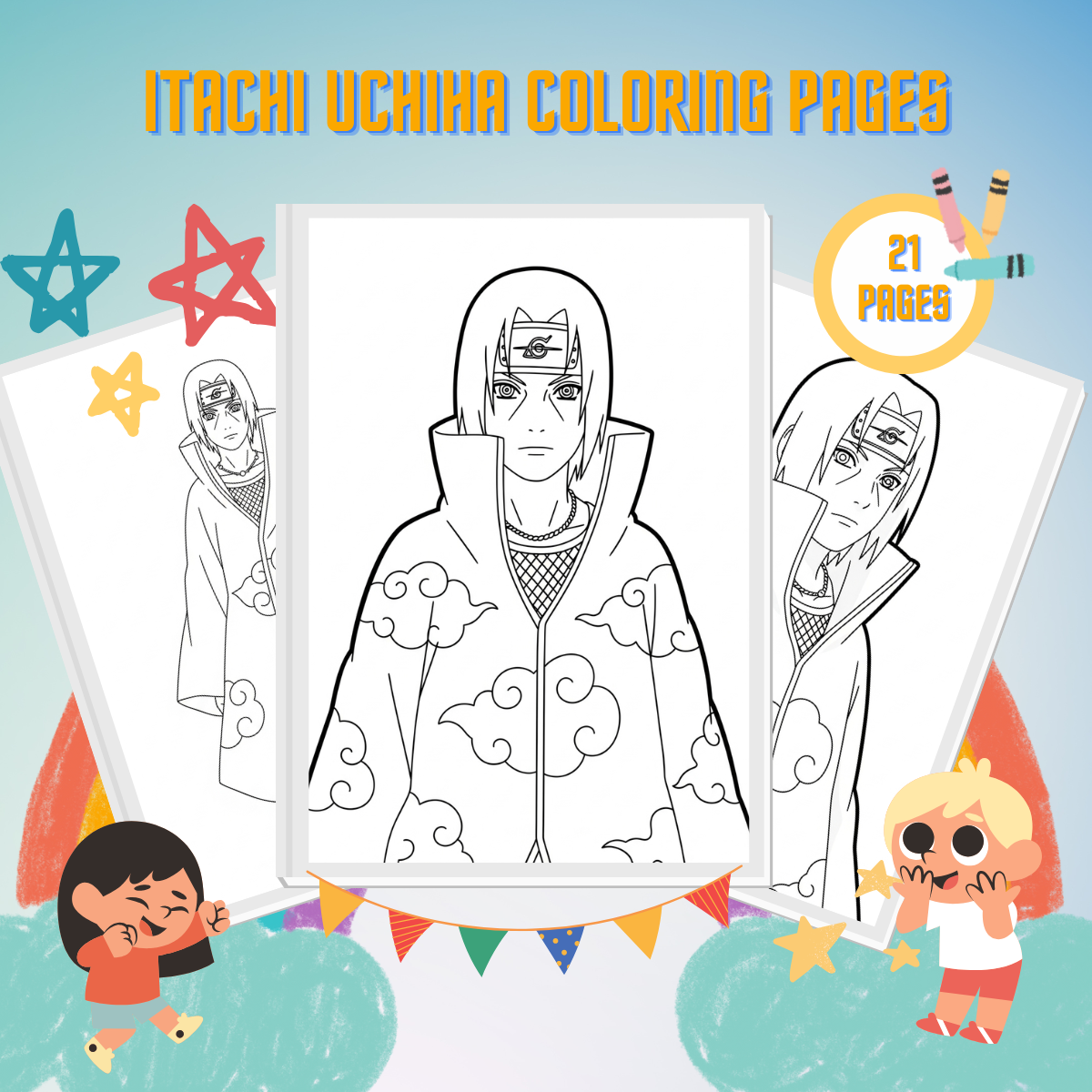 Itachi Uchiha Coloring Pages thumbnail