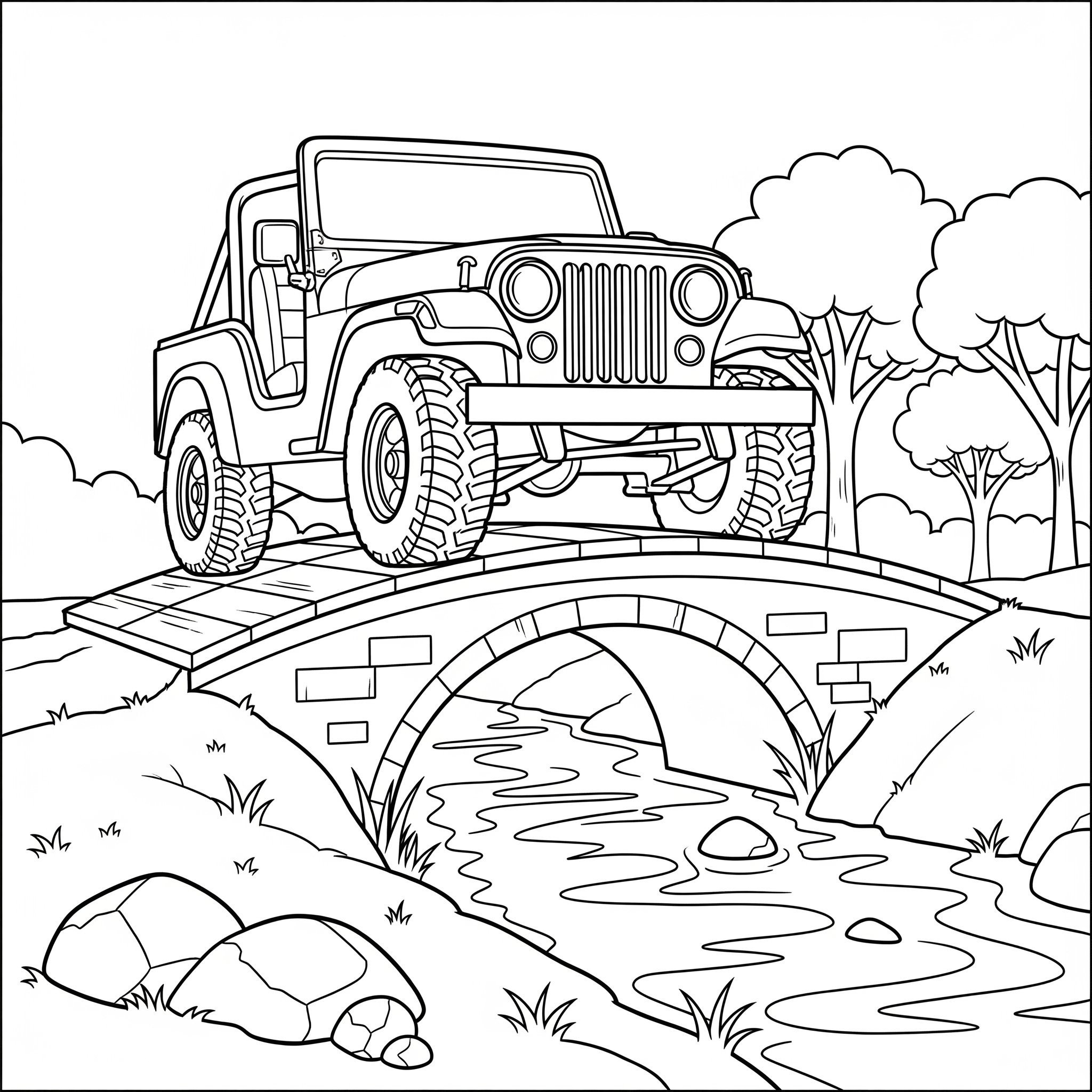 Jeep Coloring Pages 12 Jeep coloring book pages
