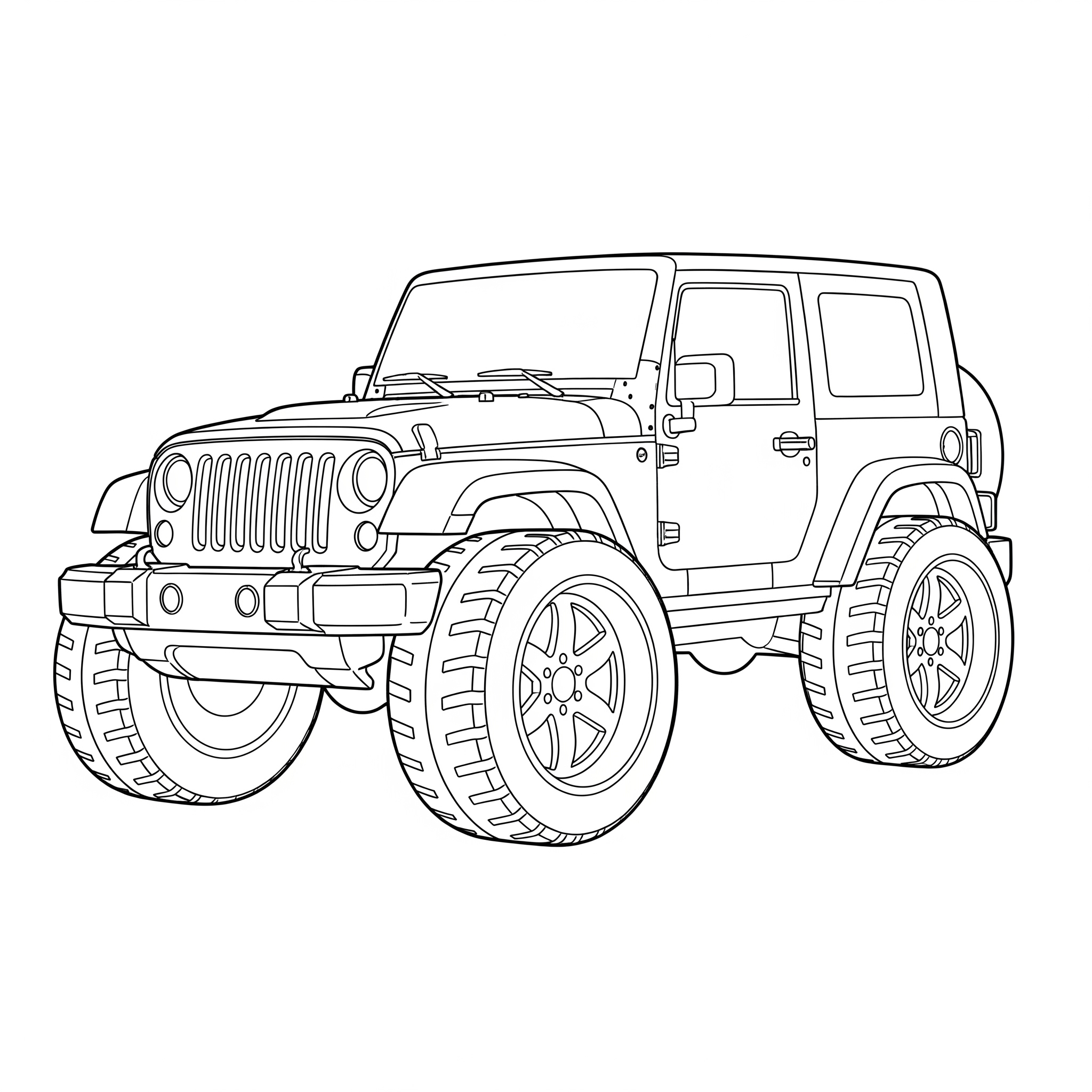 Jeep Coloring Pages 21 free full size printable Jeep coloring pages for adults pdf