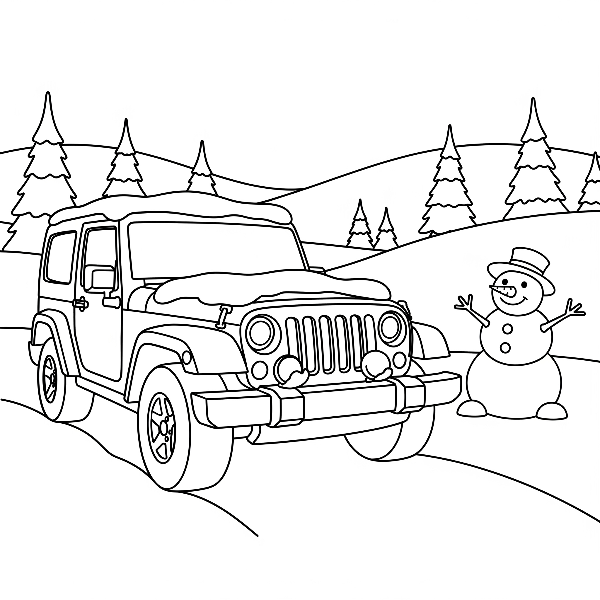 Jeep Coloring Pages 4 Jeep free coloring pages