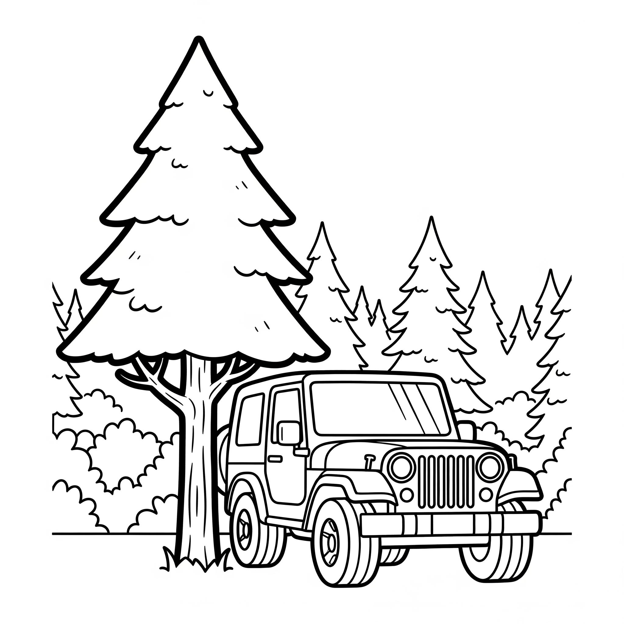 Jeep Coloring Pages 6 printable Jeep coloring pages
