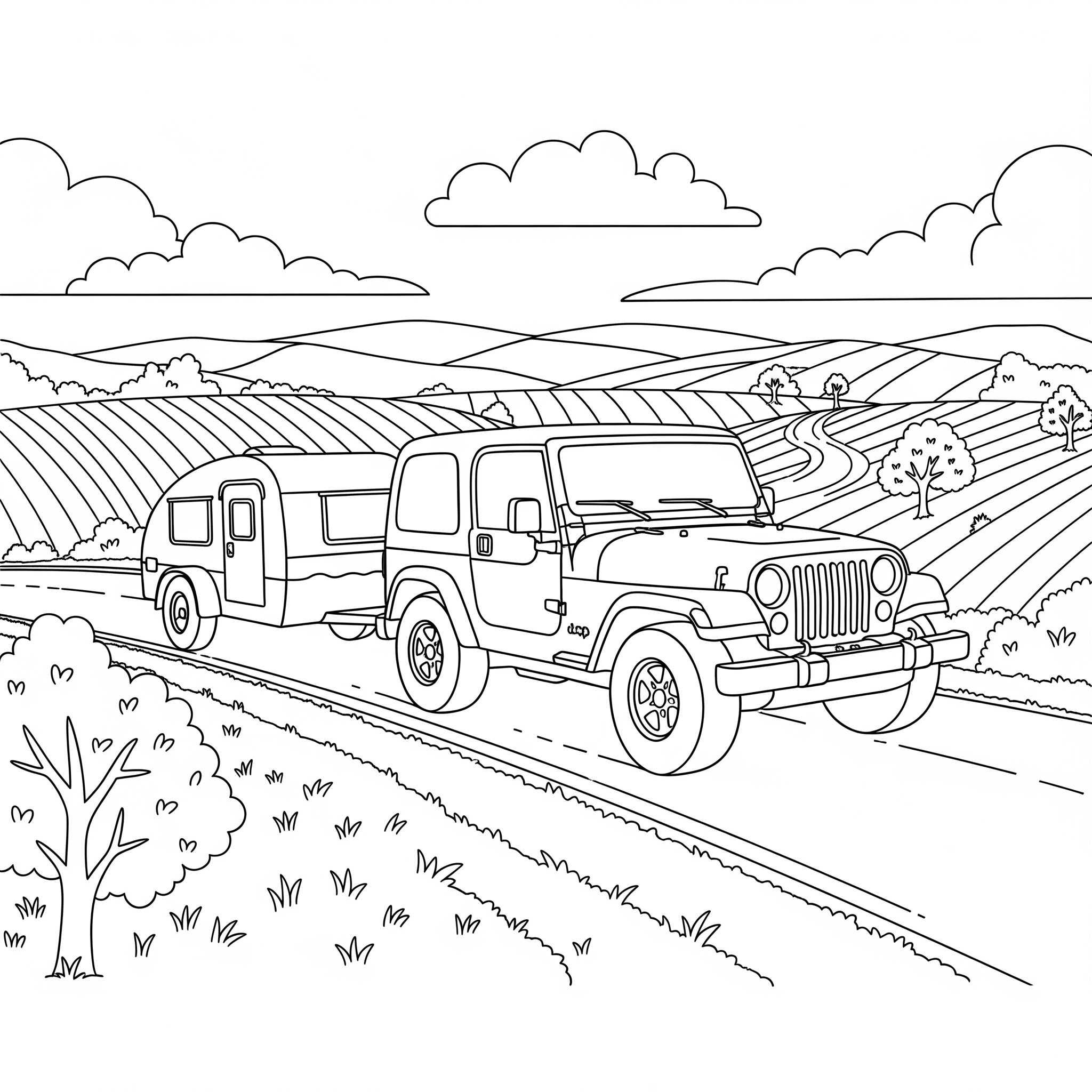 Jeep Coloring Pages 7 preschool Jeep coloring pages