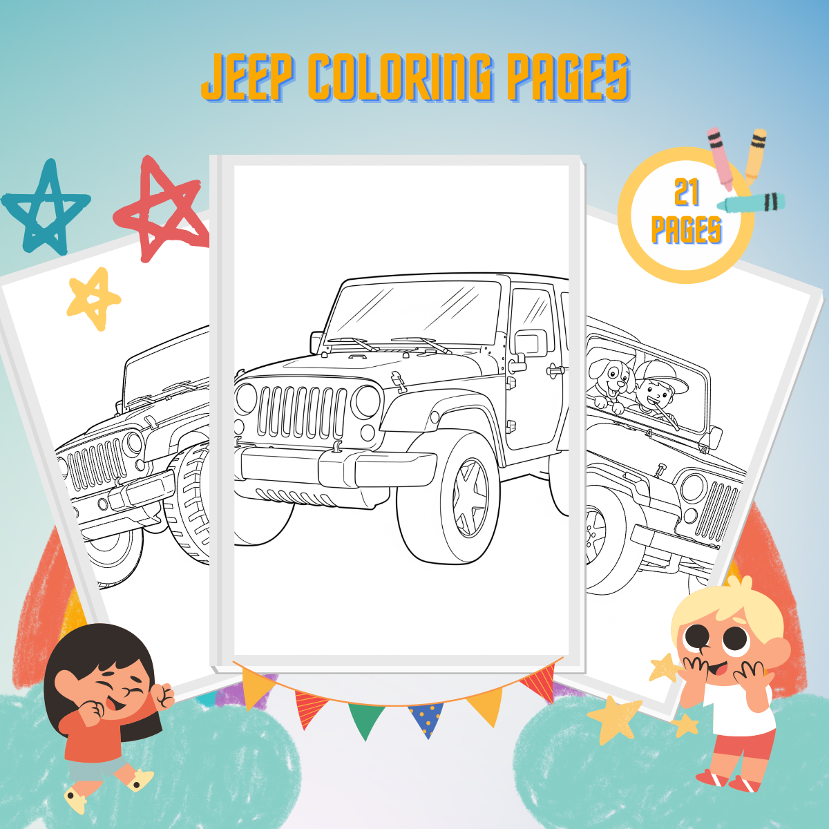 Jeep Coloring Pages thumbnail