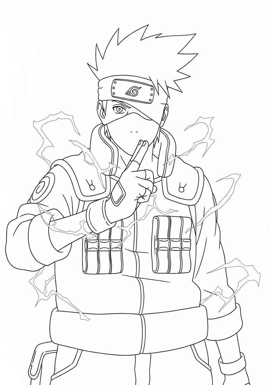 Kakashi Hatake Coloring Pages 2 Kakashi Hatake coloring pages printable free