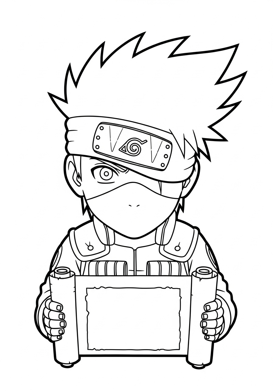 Kakashi Hatake Coloring Pages 12 adult coloring pages Kakashi Hatake