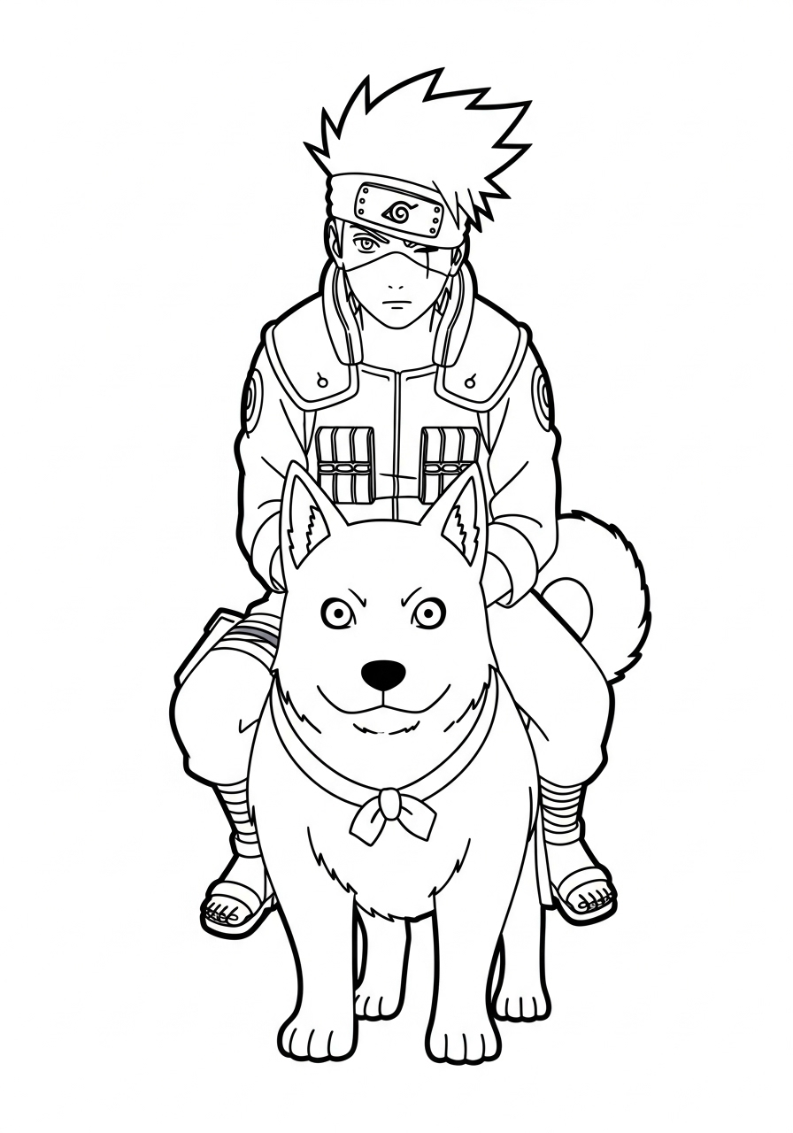 Kakashi Hatake Coloring Pages 16 Kakashi Hatake cards coloring pages