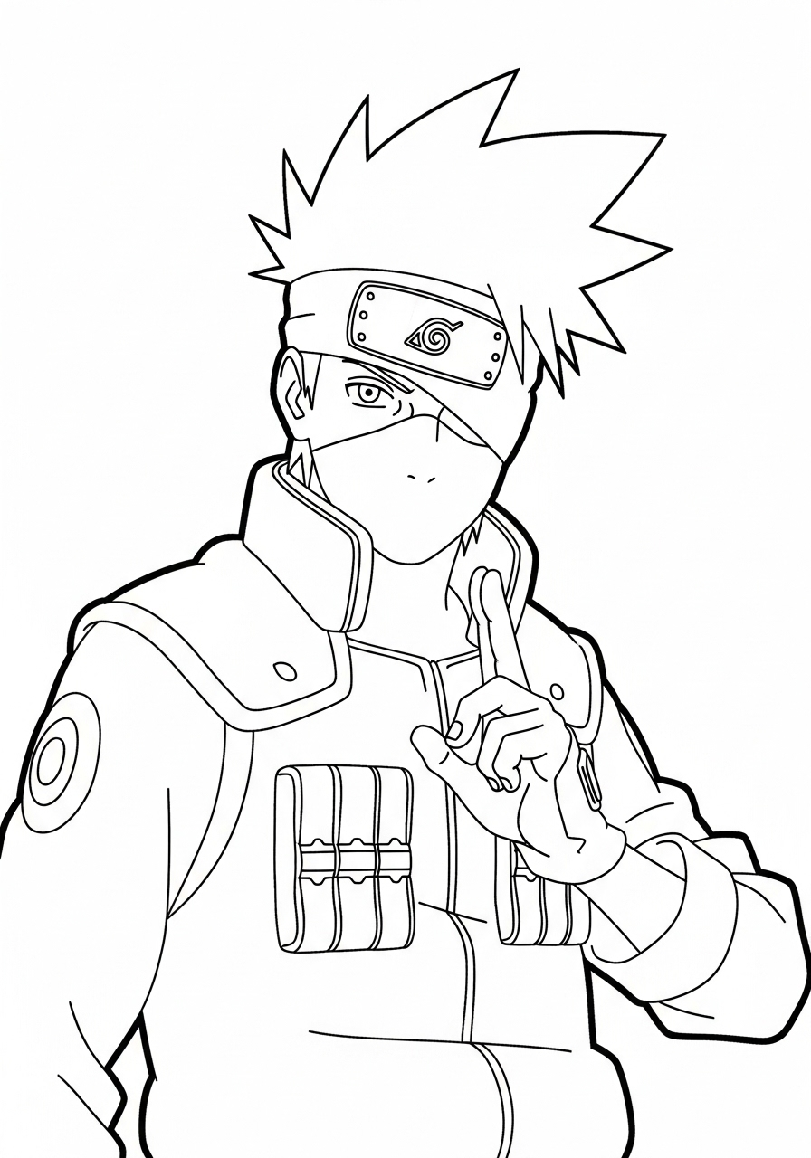 Kakashi Hatake Coloring Pages 3 grinch Kakashi Hatake coloring pages