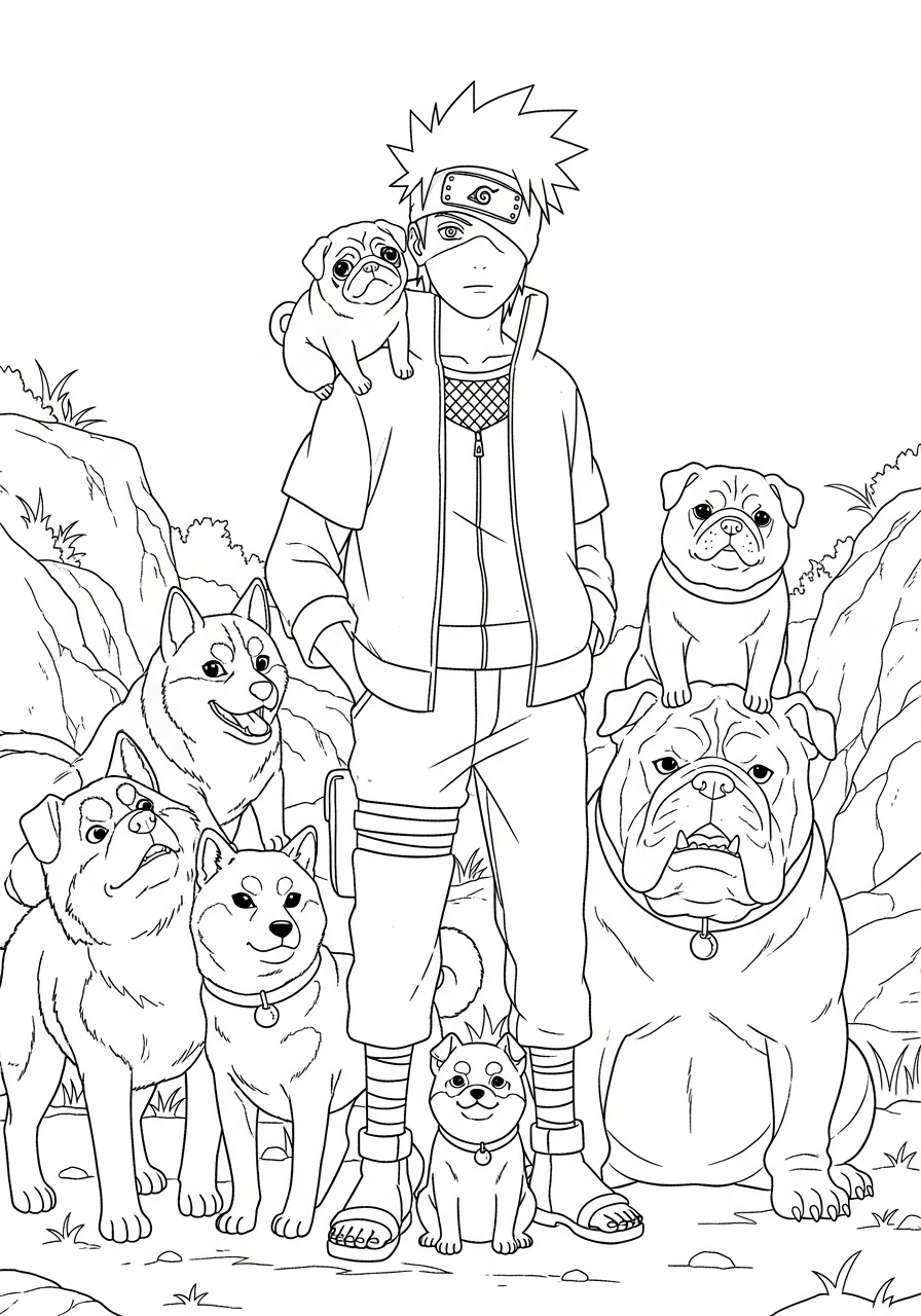 Kakashi Hatake Coloring Pages 7 merry Kakashi Hatake coloring pages
