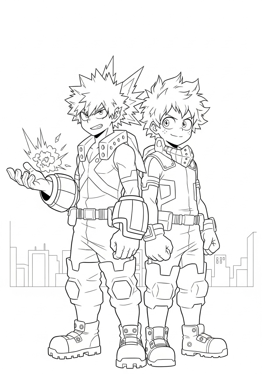 Katsuki Bakugo Coloring Pages 19 free Katsuki Bakugo coloring pages printable