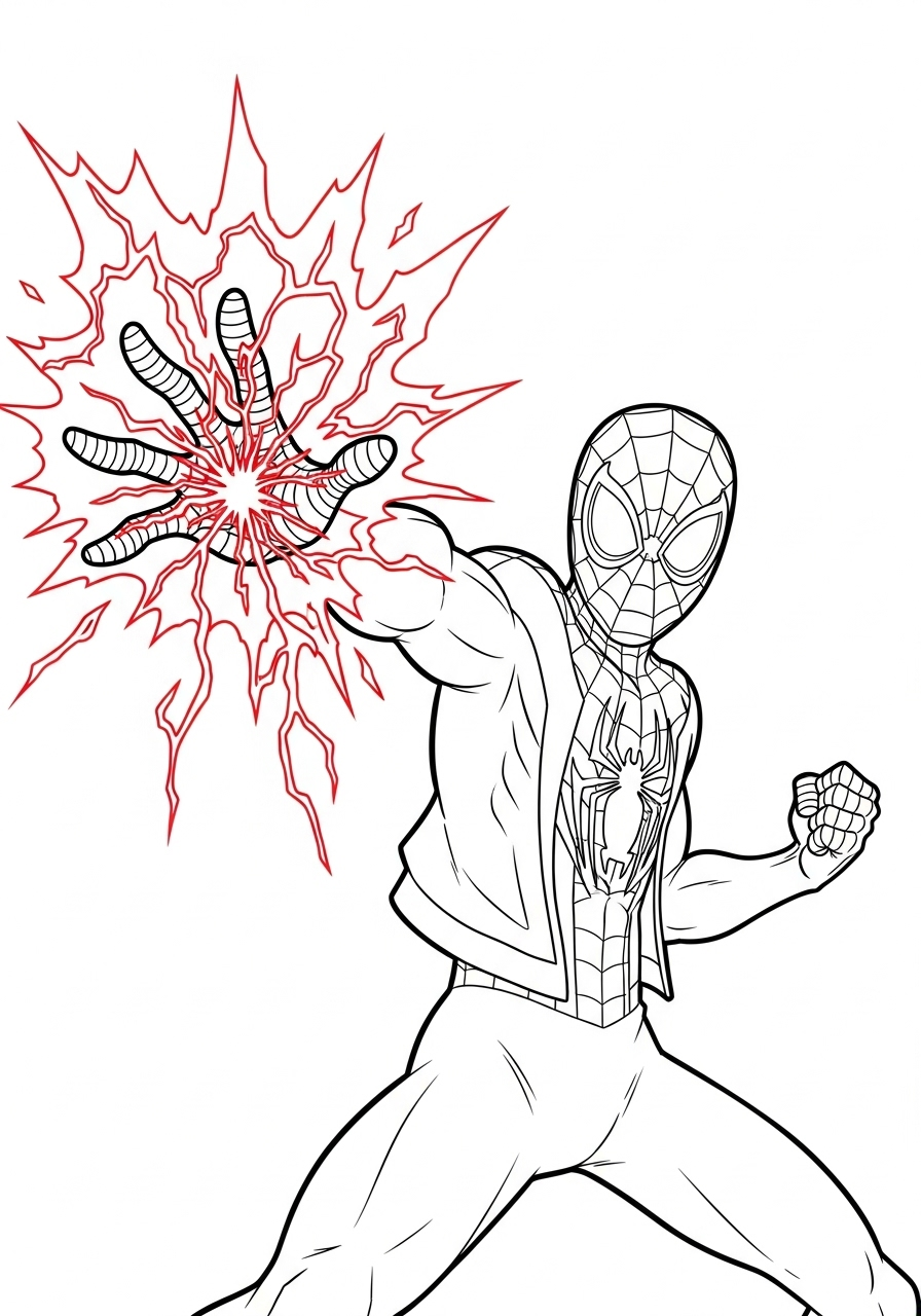 Miles Morales Coloring Pages 15 free coloring Miles Morales pages
