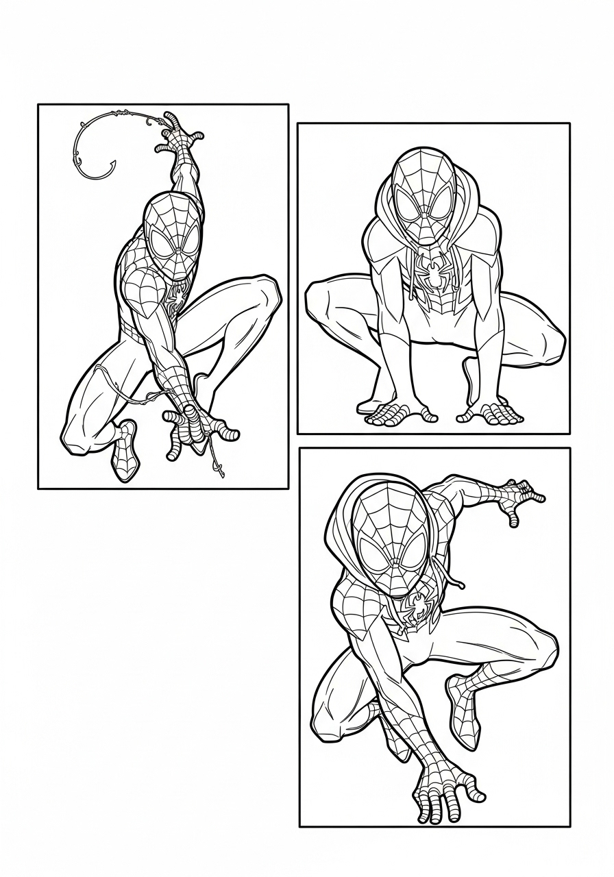 Miles Morales Coloring Pages 16 printable Miles Morales coloring pages for adults