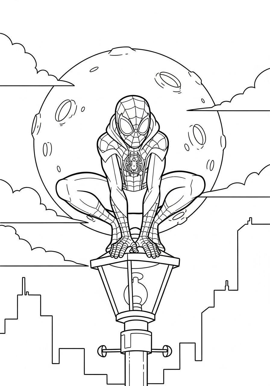 Miles Morales Coloring Pages 17 coloring pages for kids Miles Morales