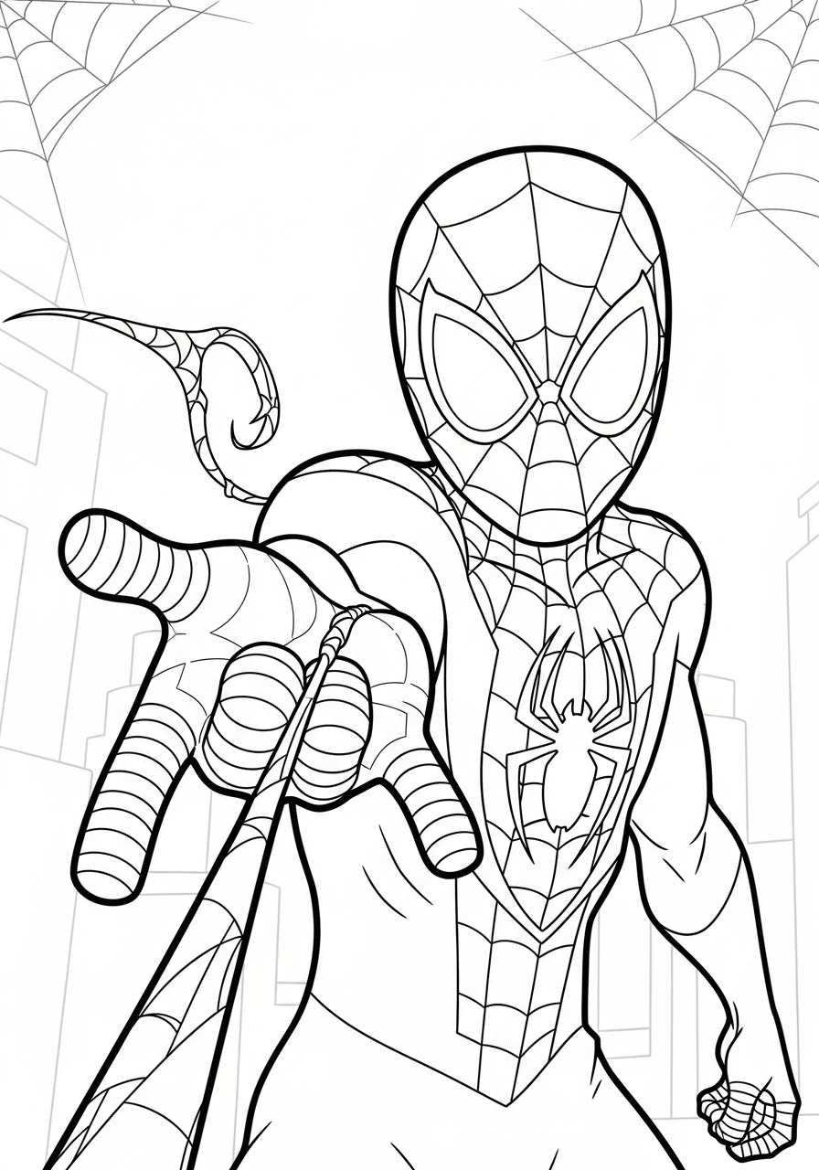 Miles Morales Coloring Pages 6 free full size printable Miles Morales coloring pages for adults pdf