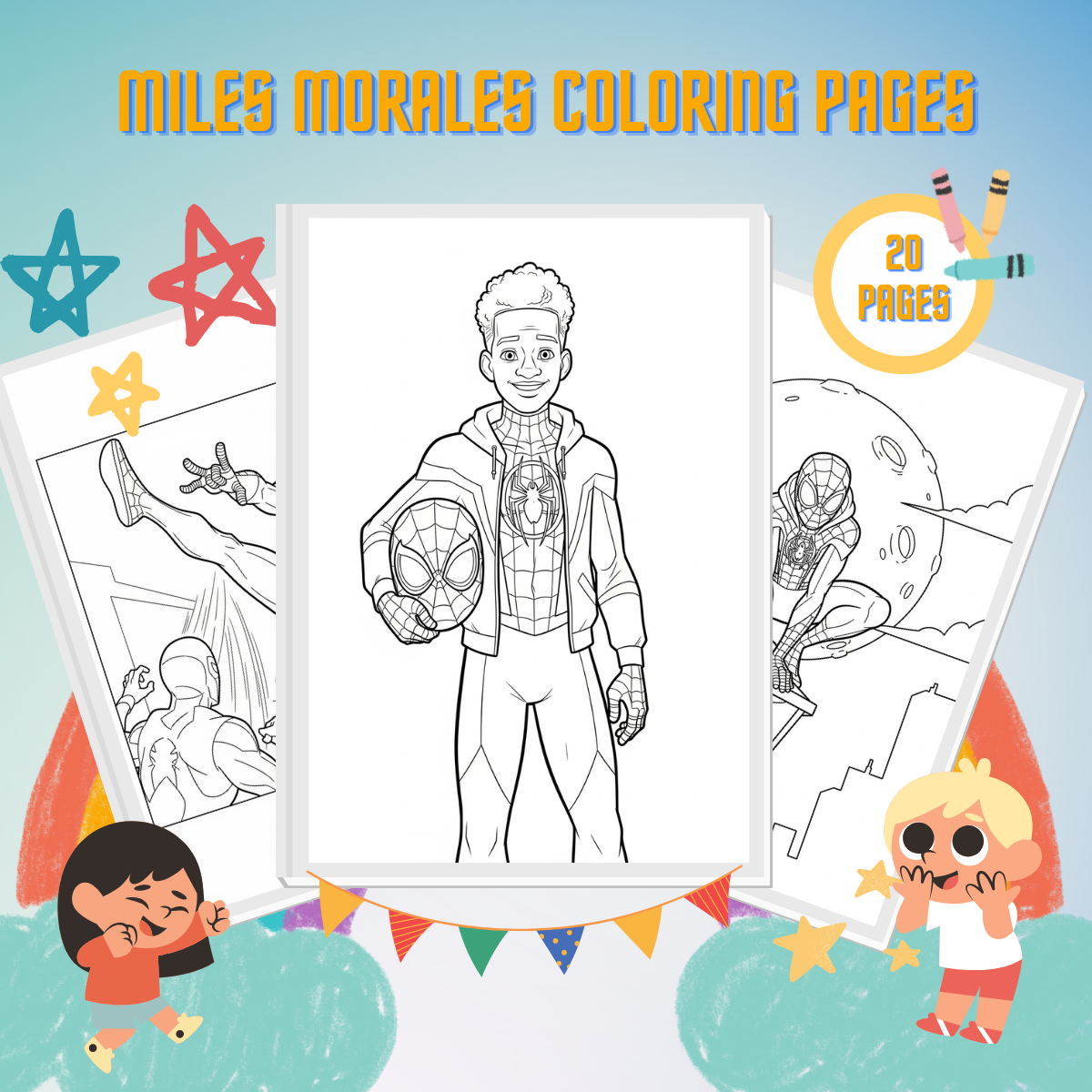 Miles Morales para colorear