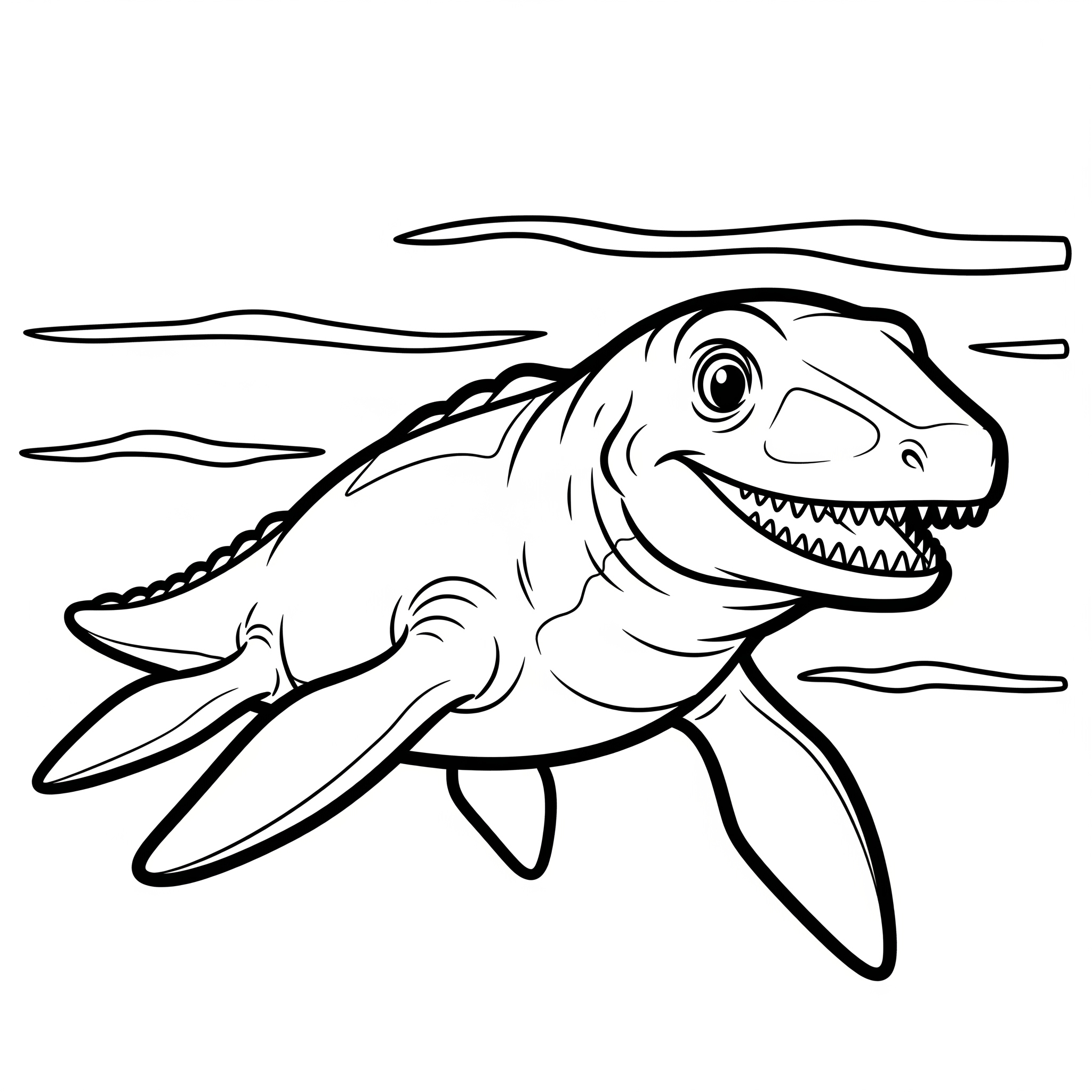 Mosasaurus Coloring Pages 6 coloring pages for kids Mosasaurus