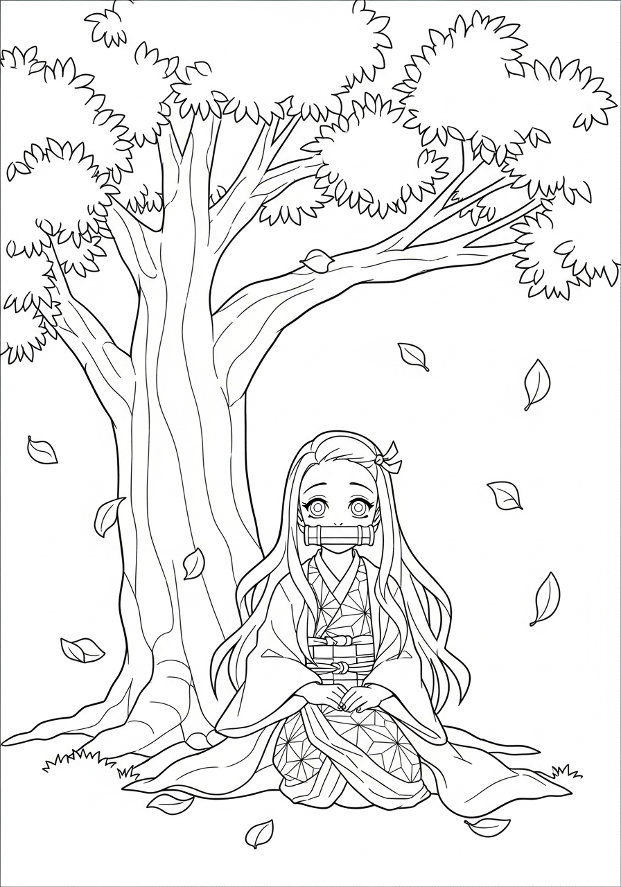 Nezuko Coloring Pages 15 Nezuko coloring pages for kids