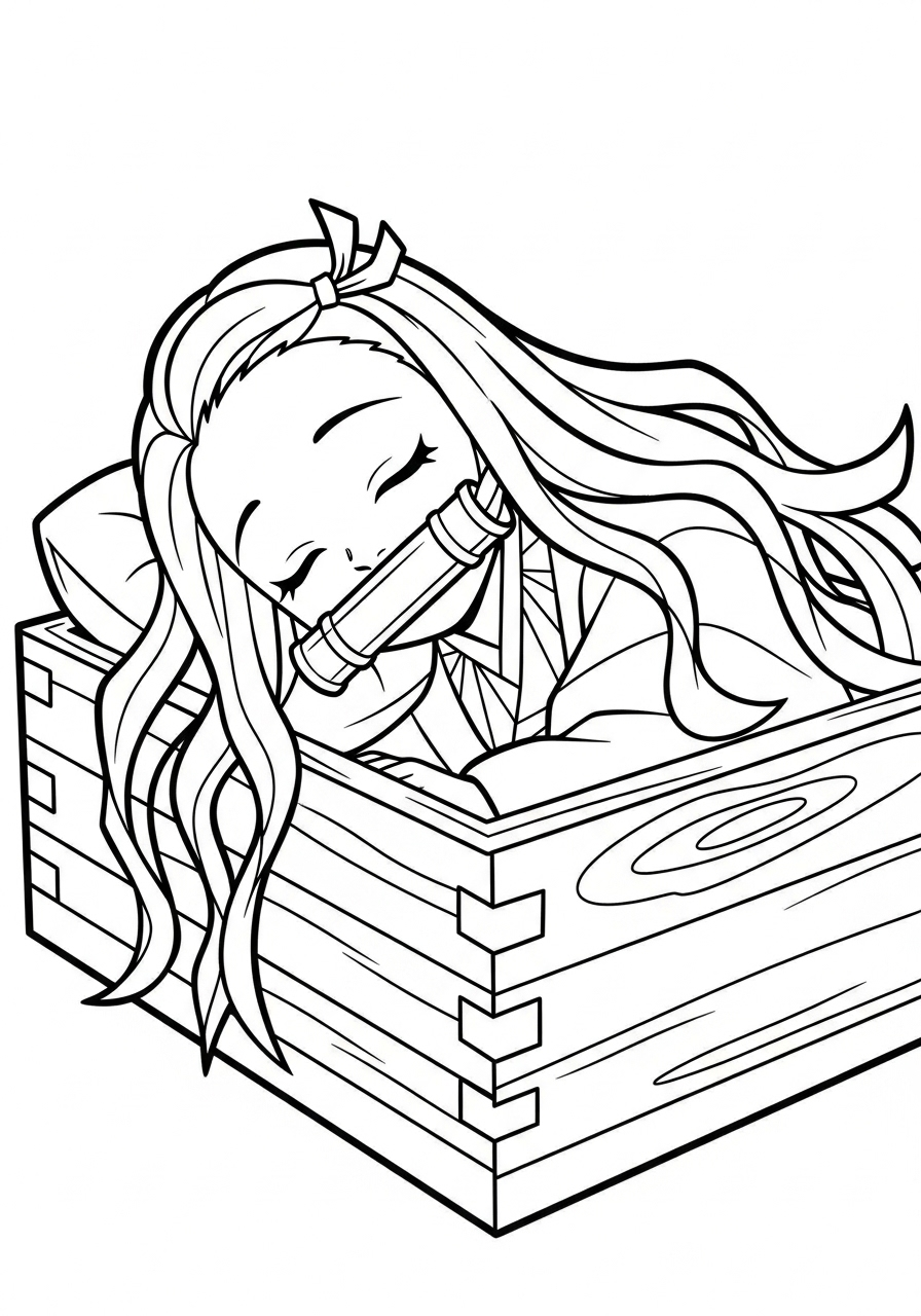 Nezuko Coloring Pages 4 grinch Nezuko coloring pages