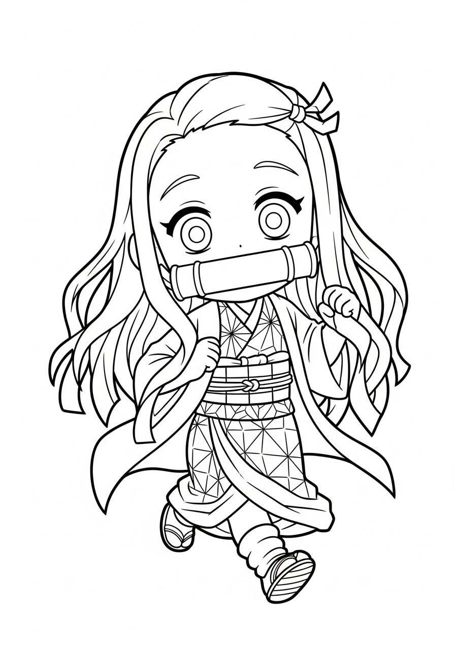 Nezuko Coloring Pages 10 Nezuko coloring pages printable 1