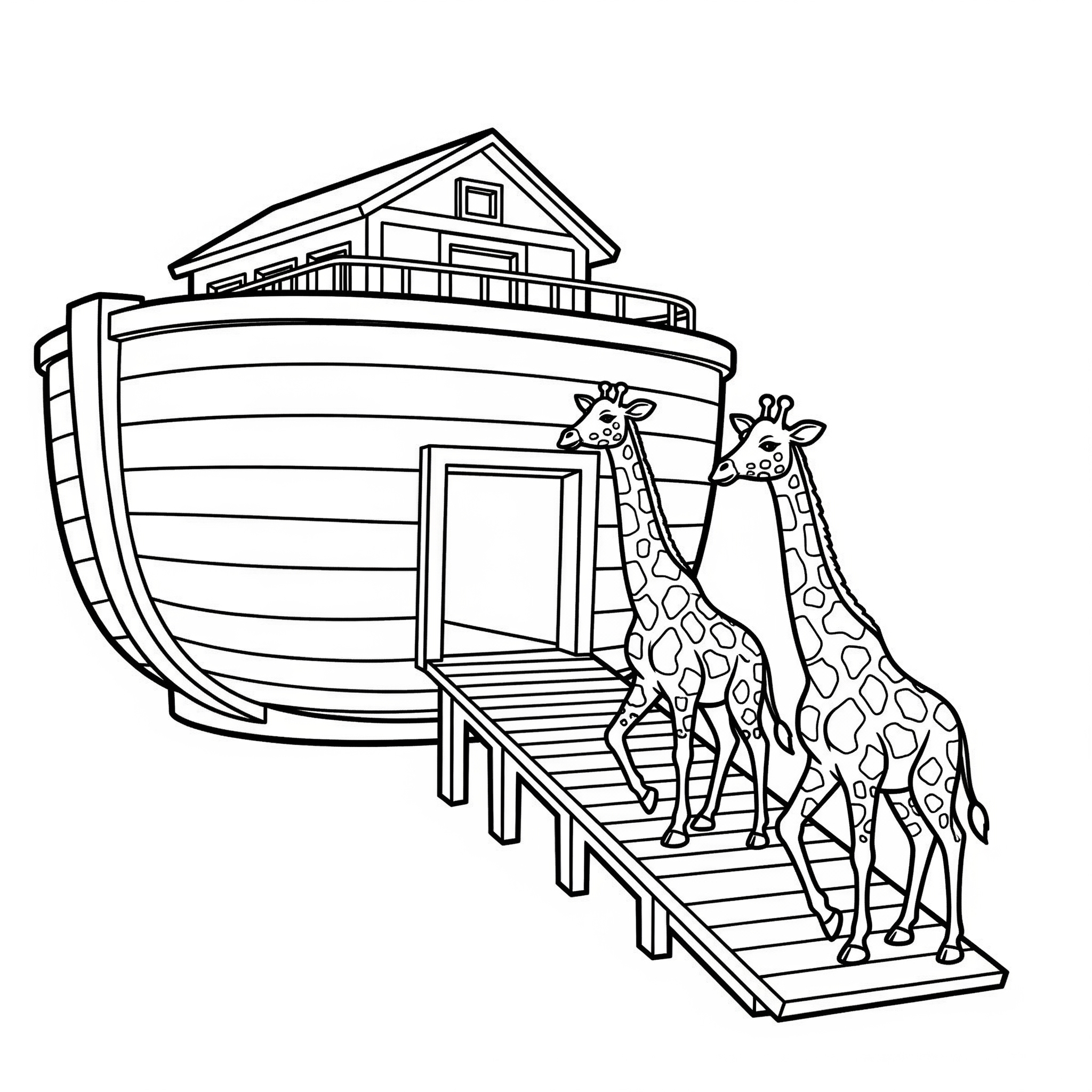 Noah's Ark Coloring Pages 15 Noah’s Ark ornament coloring pages