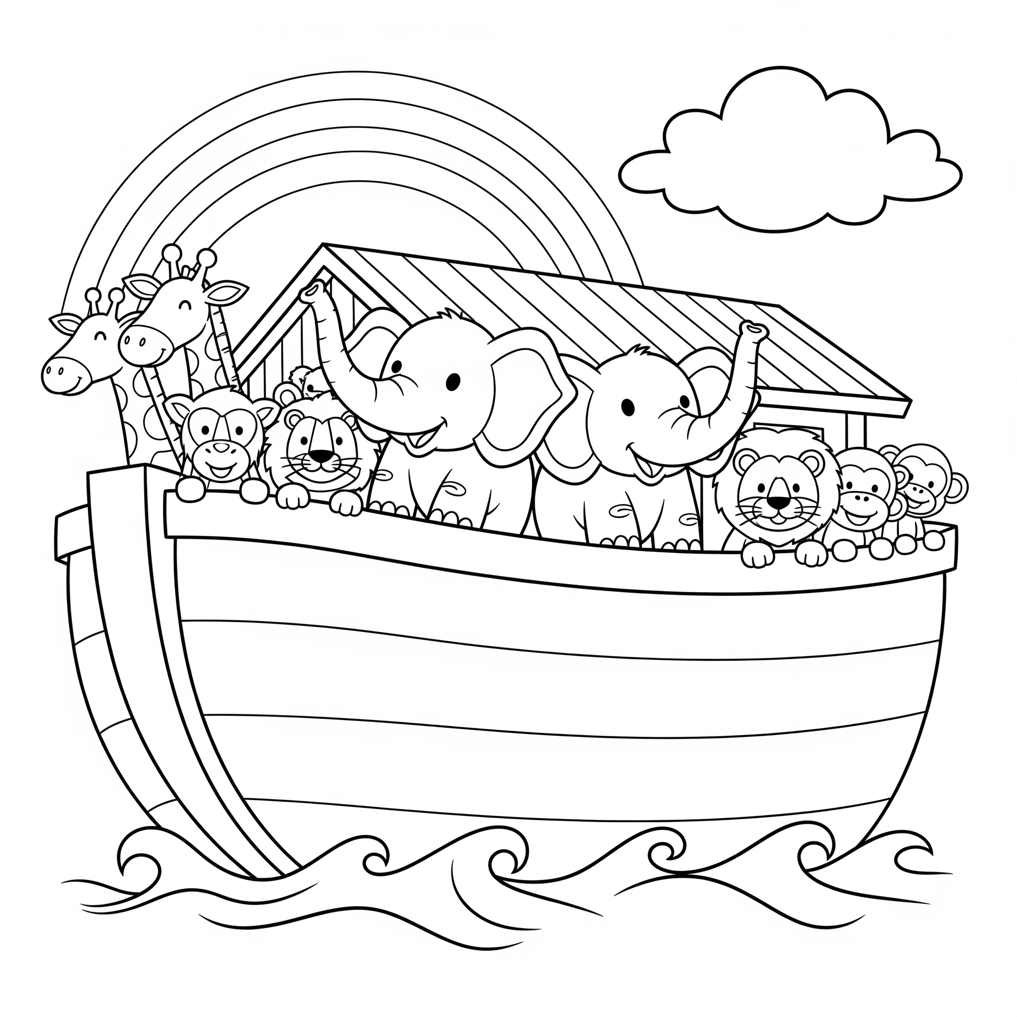 Noah's Ark Coloring Pages 16 free Noah’s Ark coloring pages for kids