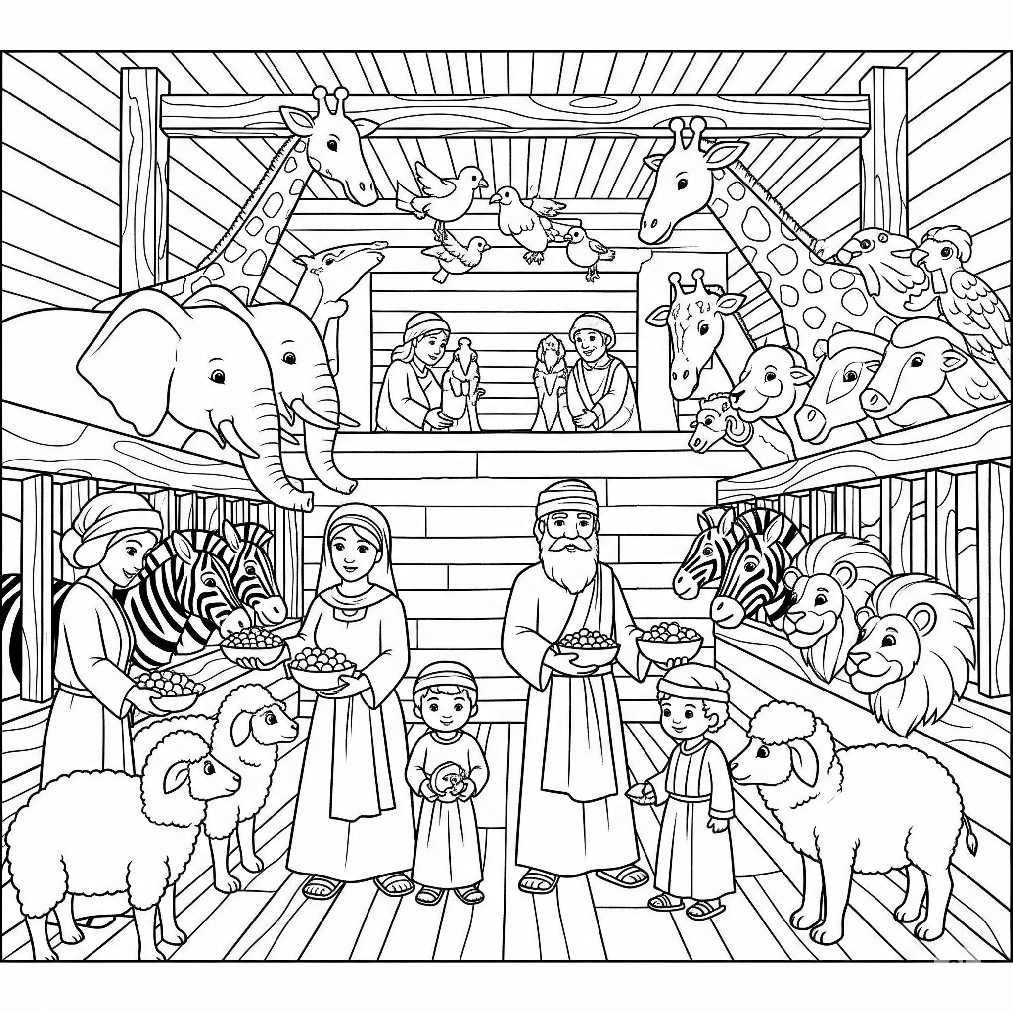 Noah's Ark Coloring Pages 20 free Noah’s Ark printable coloring pages