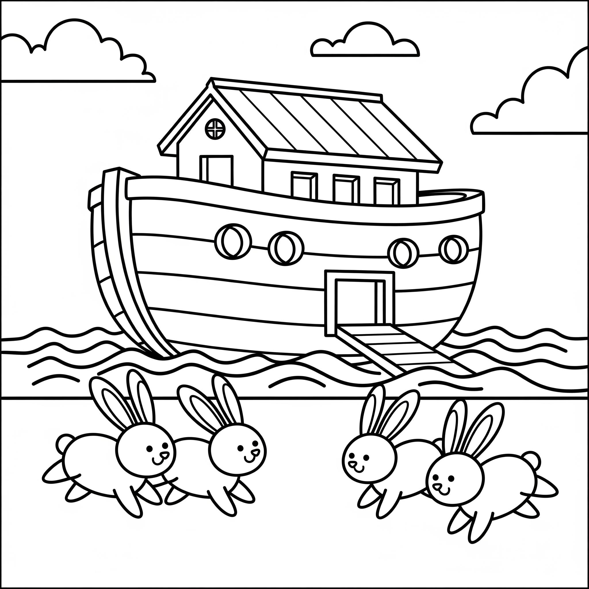 Noah's Ark Coloring Pages 22 Noah’s Ark decorations coloring pages
