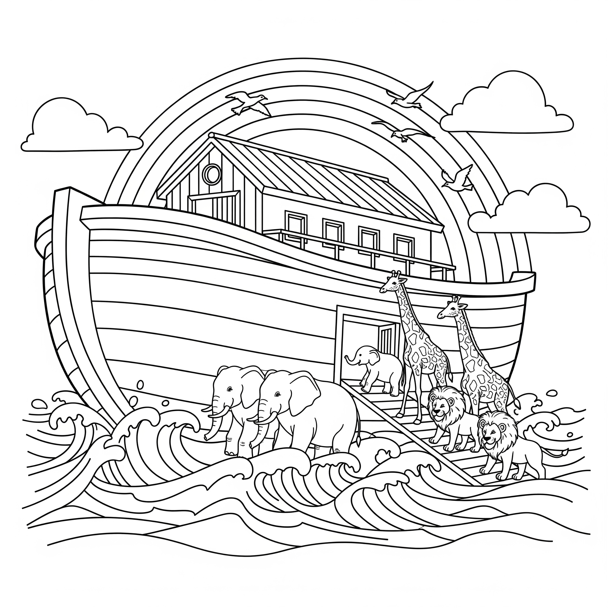 Noah's Ark Coloring Pages 10 free coloring pages Noah’s Ark
