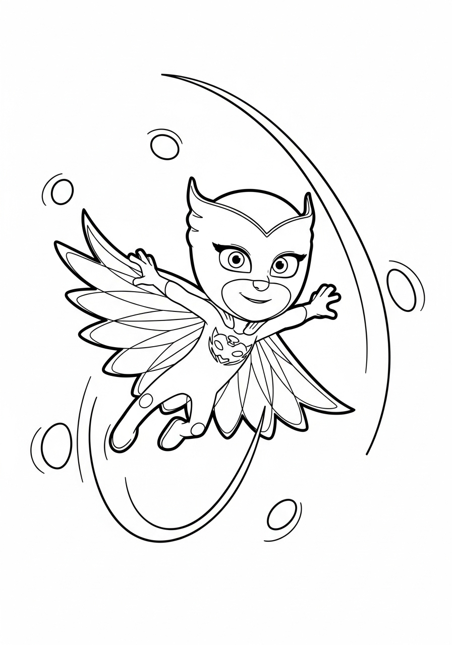 Owlette Coloring Pages 15 Owlette ornament coloring pages