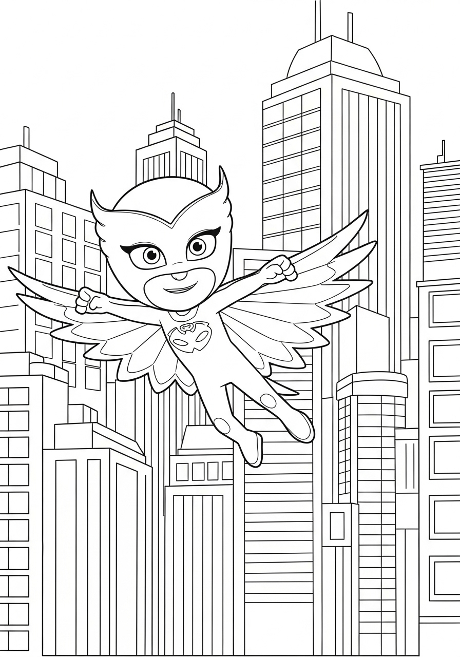 Owlette Coloring Pages 16 adult coloring pages Owlette