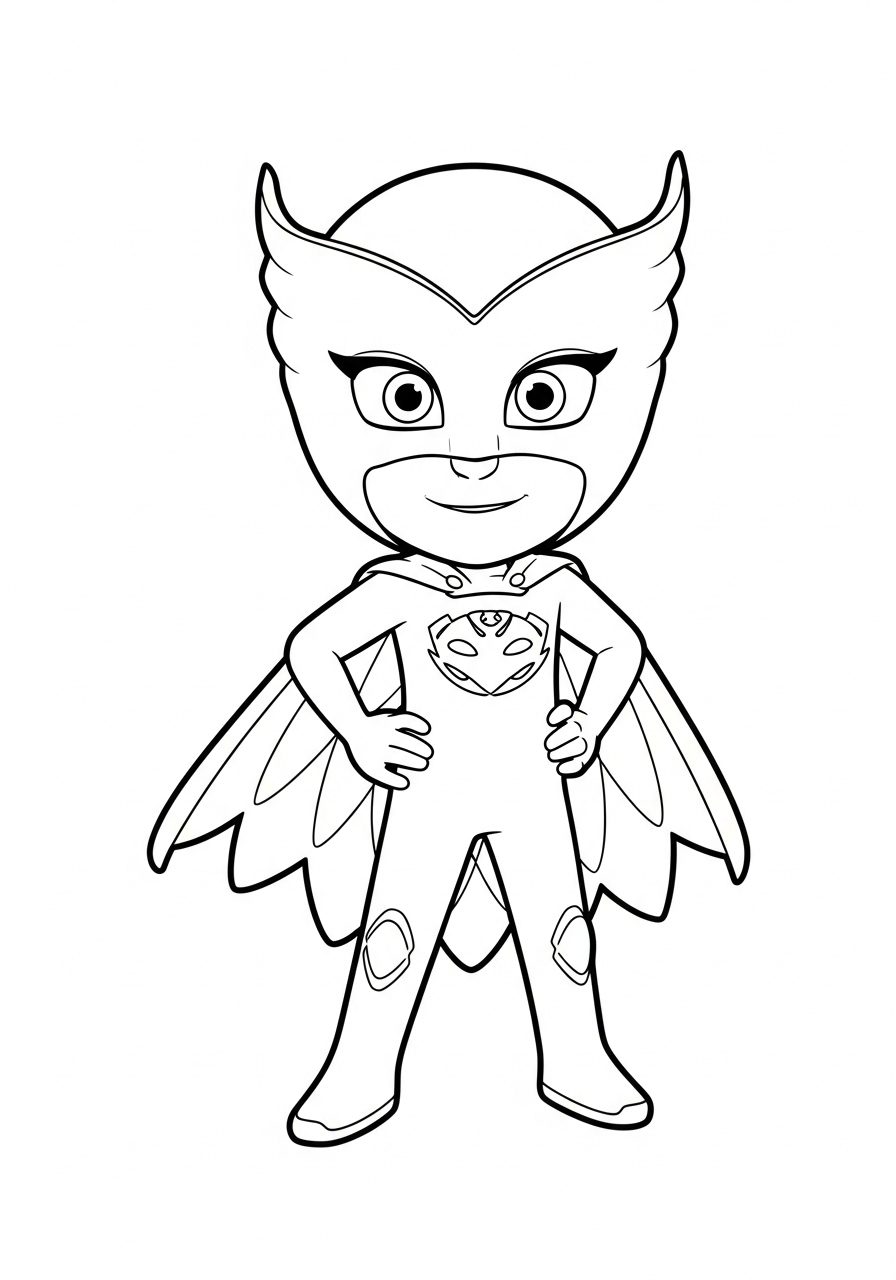 Owlette Coloring Pages 4 vintage Owlette coloring pages