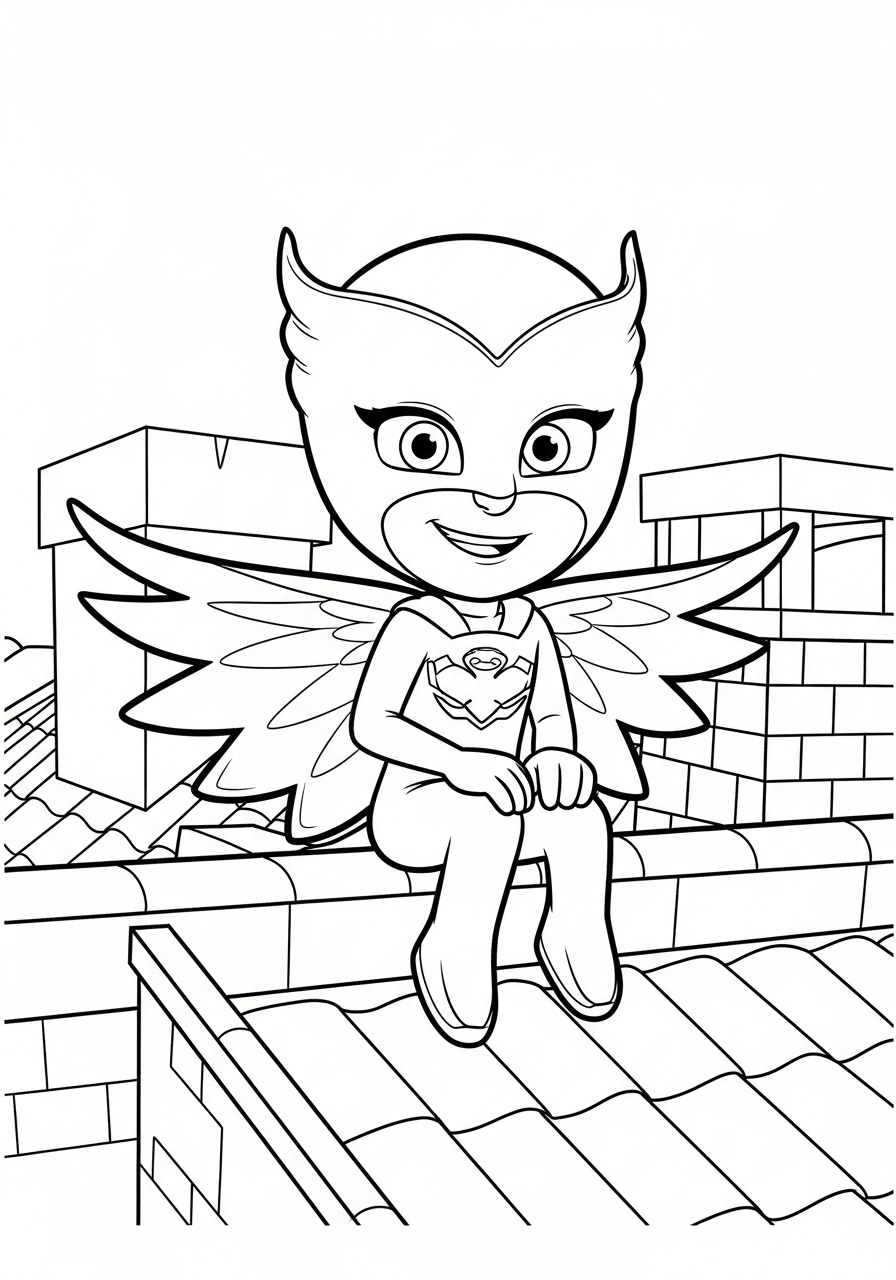 Owlette Coloring Pages 6 vintage Owlette coloring pages 1