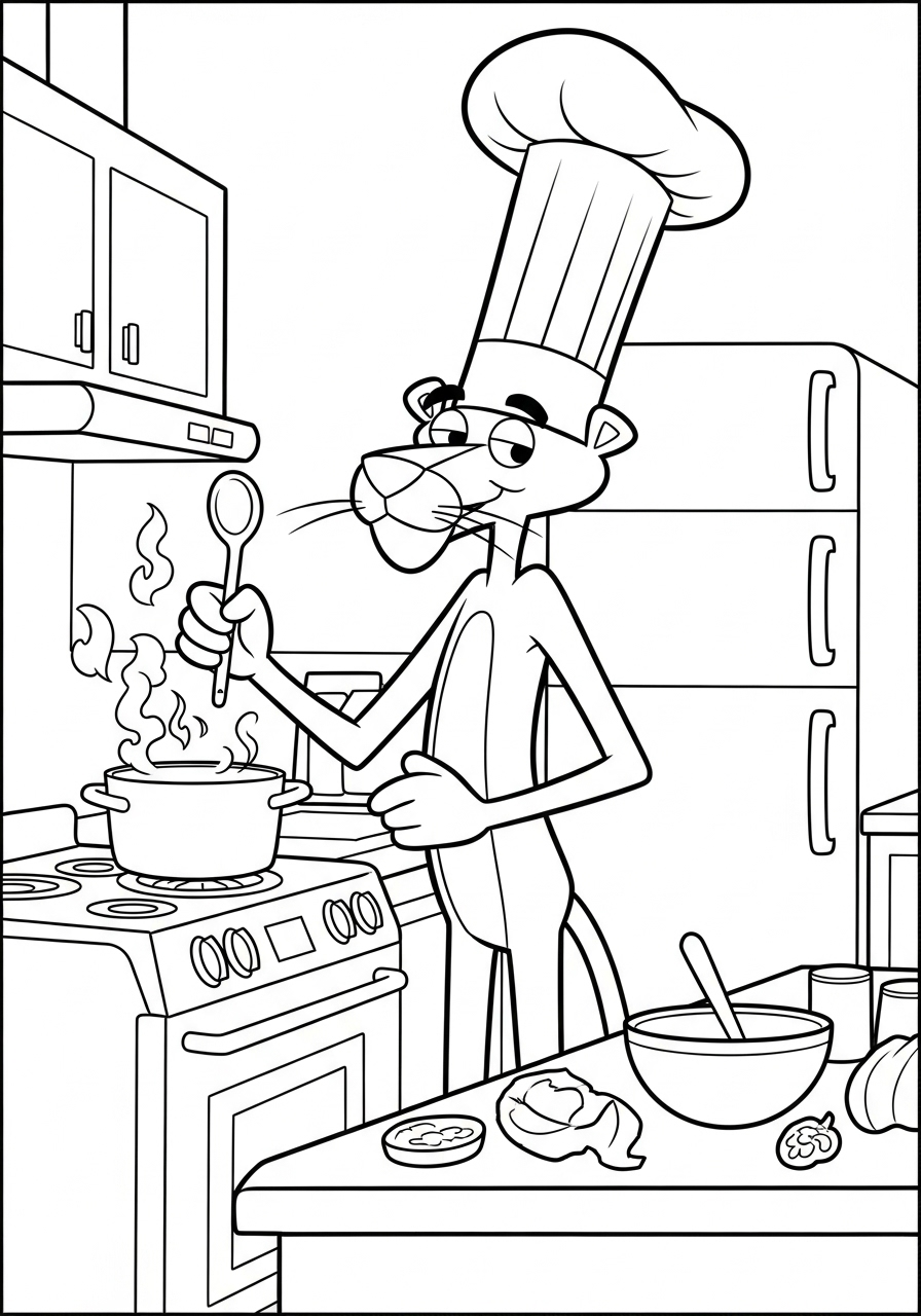 Pink Panther Coloring Pages 15 Pink Panther coloring pages pdf 1