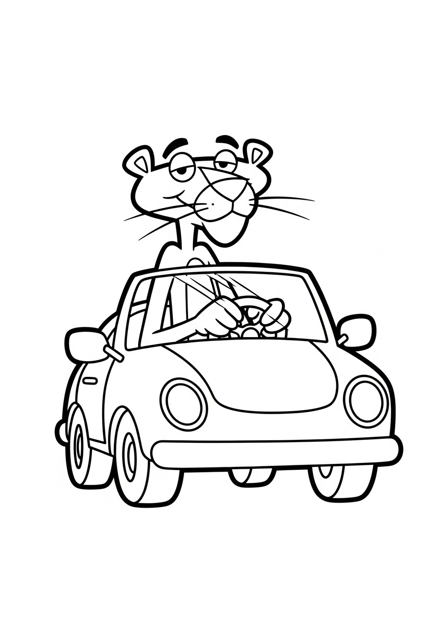 Pink Panther Coloring Pages 17 free Pink Panther coloring pages for adults