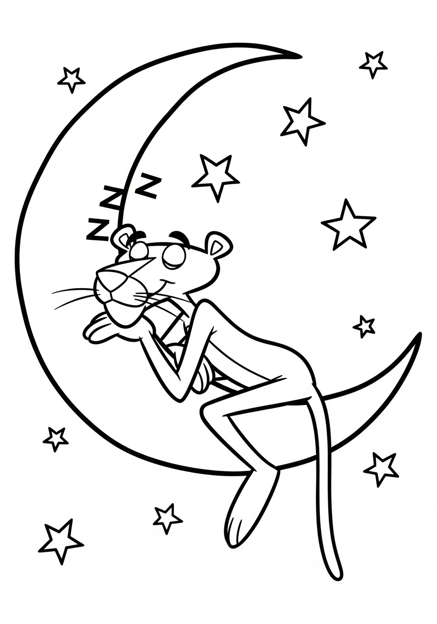 Pink Panther Coloring Pages 20 kids Pink Panther coloring pages