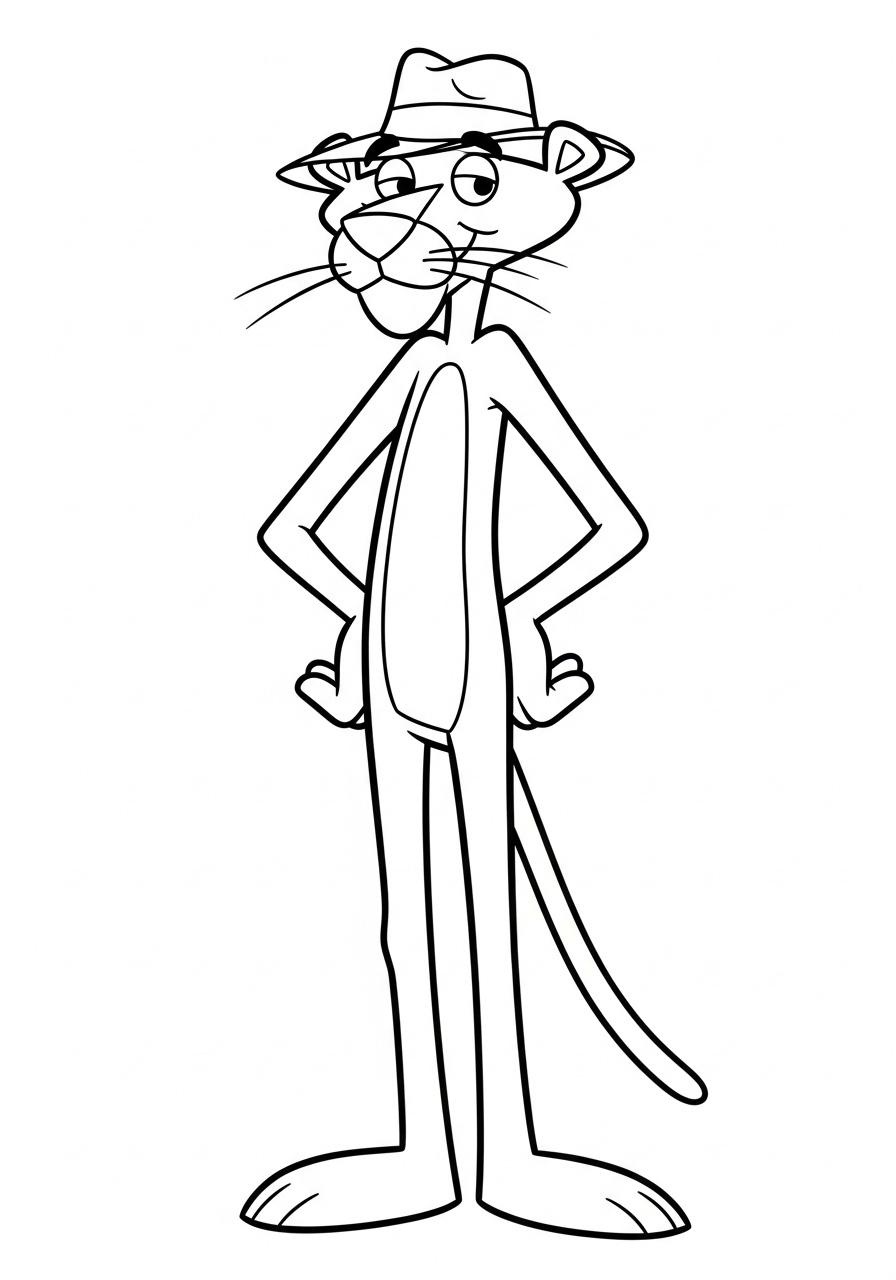 Pink Panther Coloring Pages 3 coloring Pink Panther pages