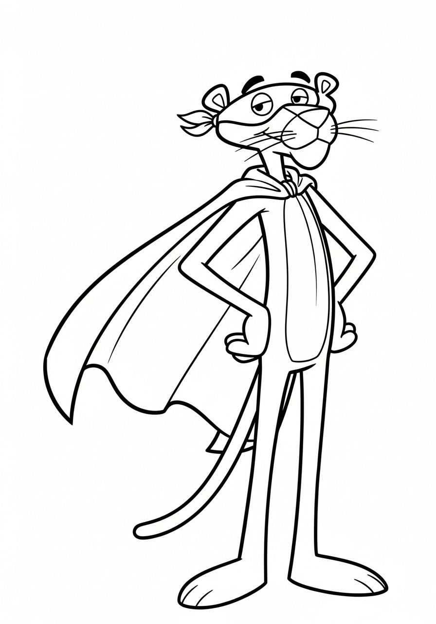 Pink Panther Coloring Pages 21 free adult Pink Panther coloring pages
