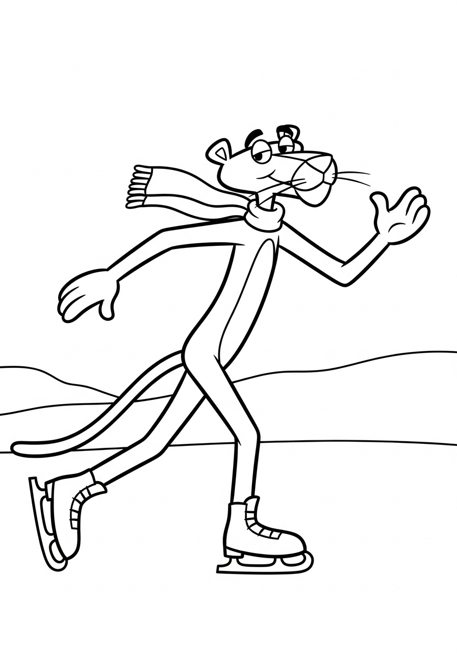 Pink Panther Coloring Pages 23 printable Pink Panther coloring pages for adults