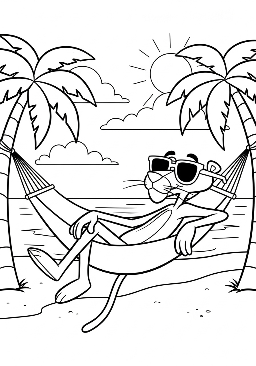 Pink Panther Coloring Pages 9 Pink Panther coloring pages free printable