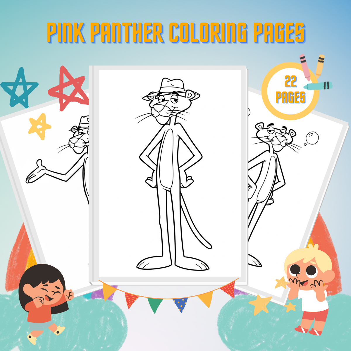 Pink Panther Coloring Pages thumbnail