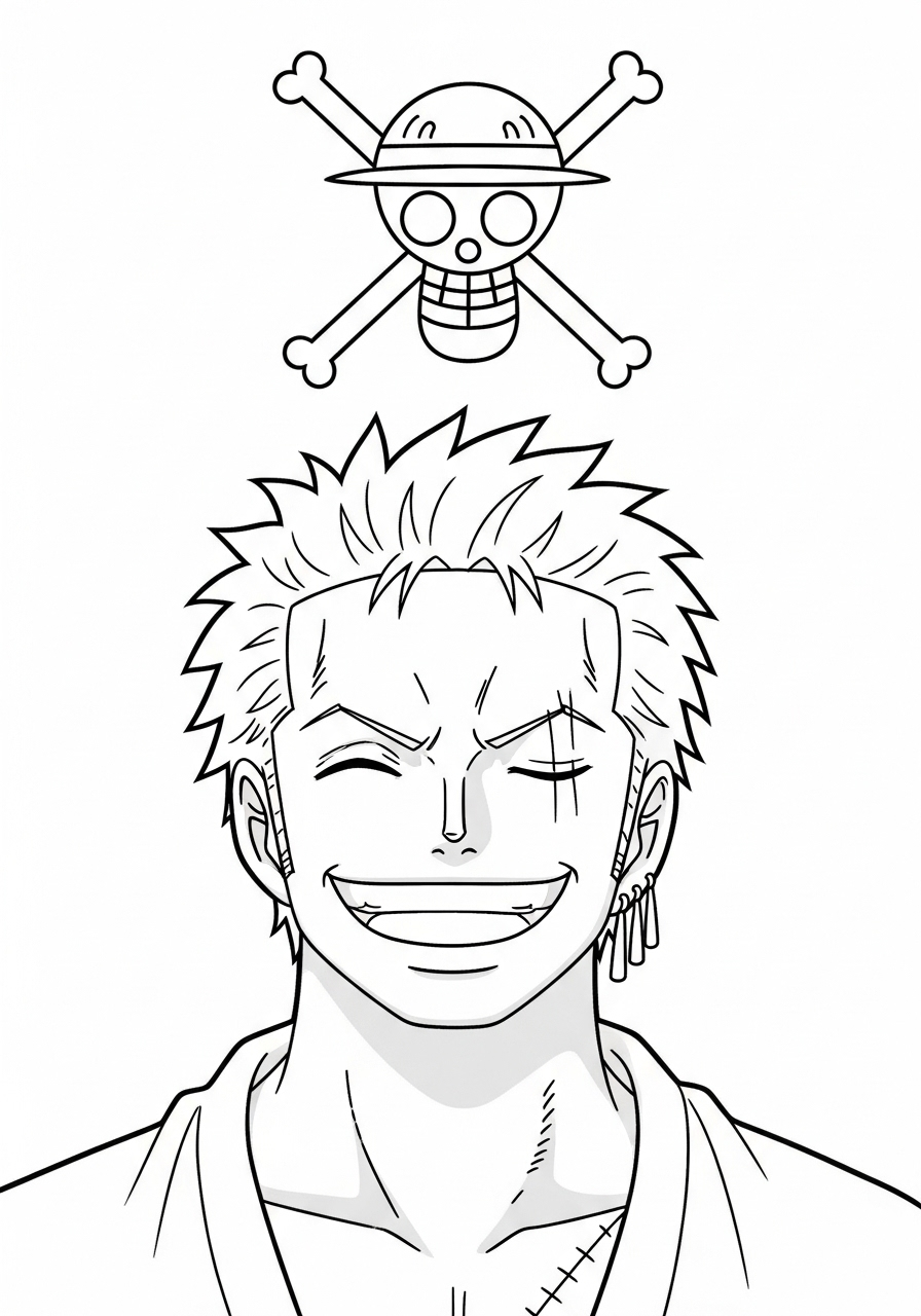 Roronoa Zoro Coloring Pages 19 Roronoa Zoro coloring pages pdf