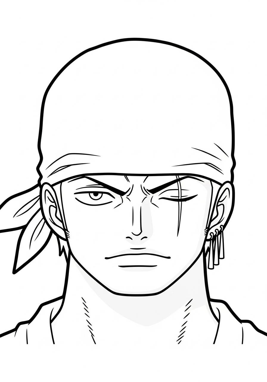 Roronoa Zoro Coloring Pages 21 free Roronoa Zoro coloring pages