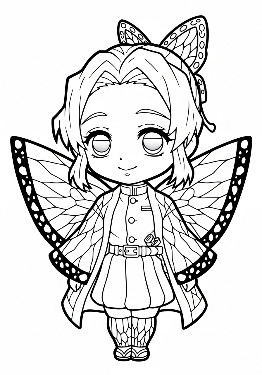 Shinobu Kocho Coloring Pages 17 Shinobu Kocho printable coloring pages