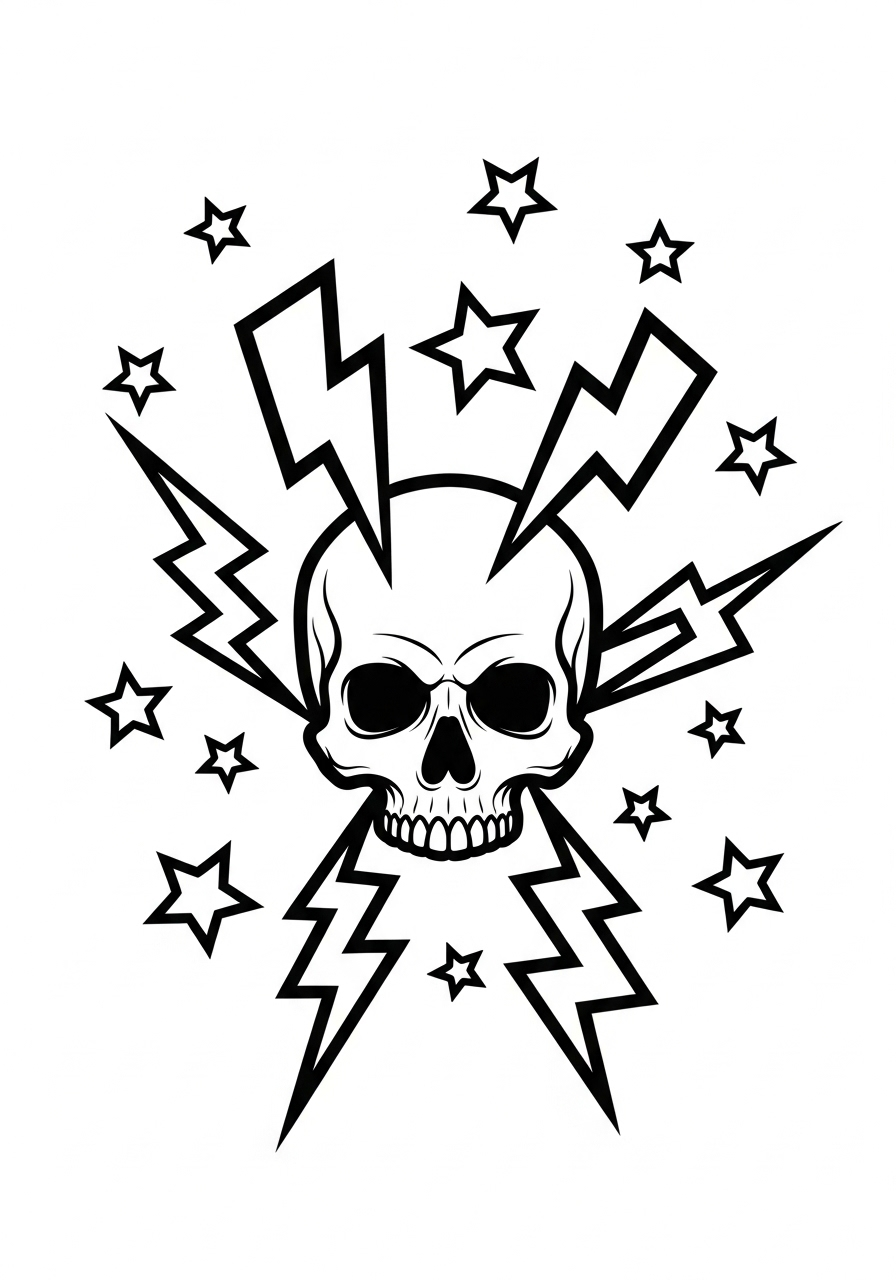 Skull Coloring Pages 17 coloring pages for Skull 1