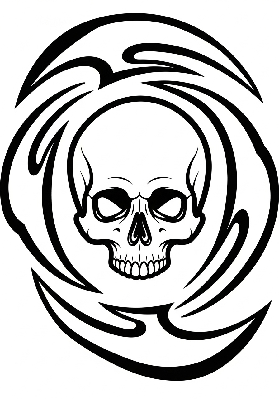 Skull Coloring Pages 18 easy cute Skull coloring pages