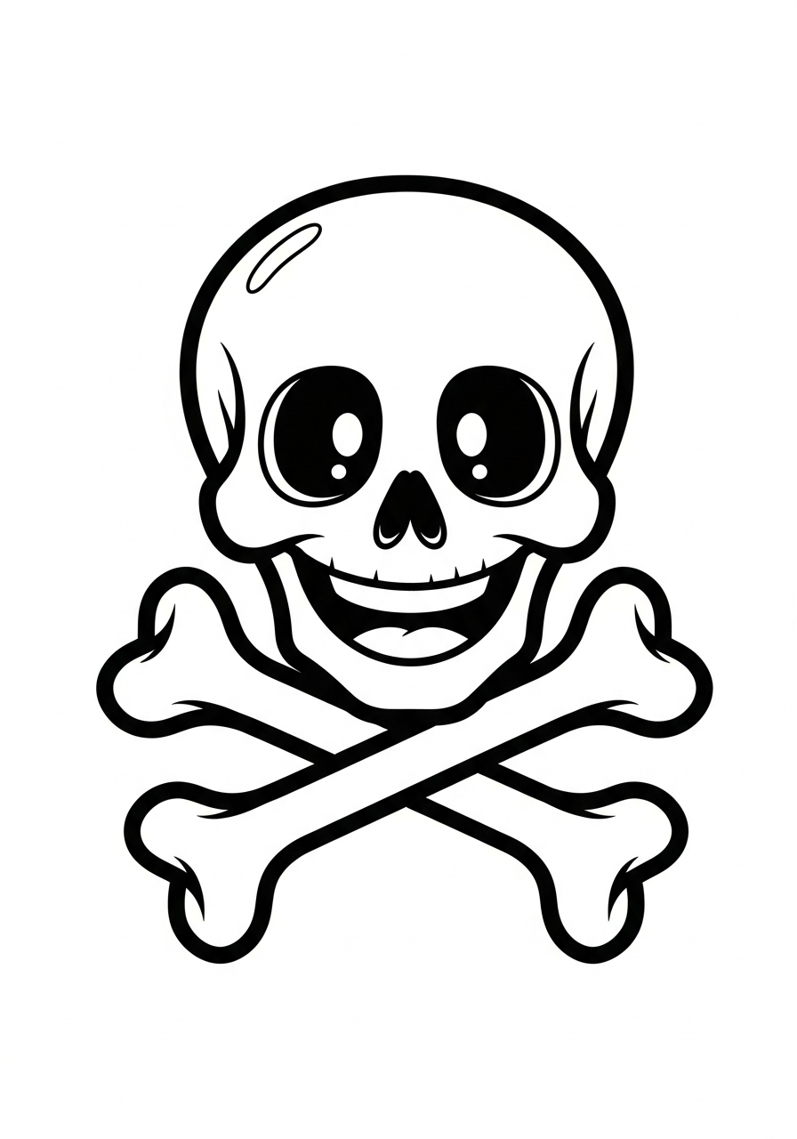 Skull Coloring Pages 4 Skull decorations coloring pages